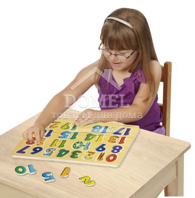 MD339 Numbers Sound Puzzle - 21 Pieces (Звуковой пазл "Цифры"), От 3 лет, Музыкальные пазлы