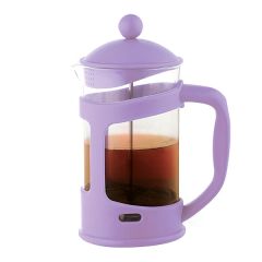 Заварочный чайник с поршнем GAMMA 1000 мл, цвет лиловый (стеклянная колба)