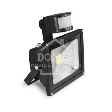 EUROELECTRIC LED COB Прожектор с датчиком движения 10W 6500K, 10W, IP65, 6500K, 800Lm