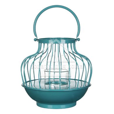 Виріб декративний у вигляді ліхтарика, бірюзовий, 8712799632035