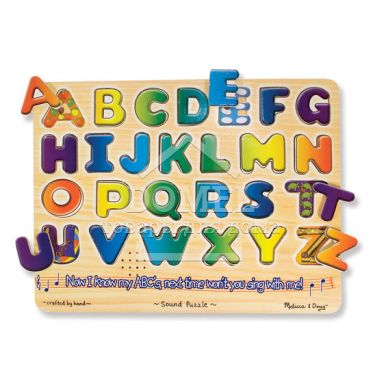 MD340 Alphabet Sound Puzzle - 26 Pieces (Звуковой пазл "Английский алфавит"), От 3 лет, Музыкальные пазлы