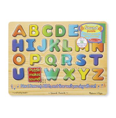 MD340 Alphabet Sound Puzzle - 26 Pieces (Звуковой пазл "Английский алфавит"), От 3 лет, Музыкальные пазлы