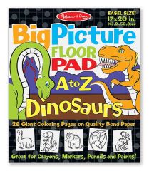 MD19111 English Alphabet Dinosaur Colouring Pad (Гигантская раскраска с динозаврами "Английский алфавит")