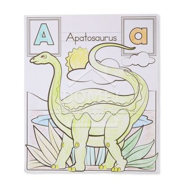 MD19111 English Alphabet Dinosaur Colouring Pad (Гигантская раскраска с динозаврами "Английский алфавит")