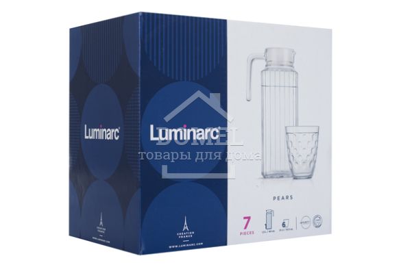 Набір для напоїв LUMINARC NEO PEARS 7 предметів (N5703), Скло