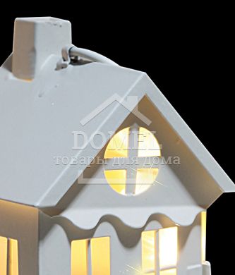 Украшение декоративное металлическое "Дом", белый