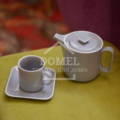 Чашка з блюдцем Fissman Smoky 0,2 л 9387