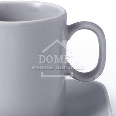 Чашка з блюдцем Fissman Smoky 0,2 л 9387