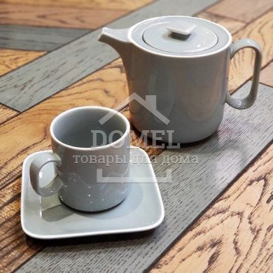 Чашка з блюдцем Fissman Smoky 0,2 л 9387