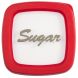 Контейнер для хранения сахара, 1,0 л красная крышка, 1 л, Контейнер для сахара и соли, Пищевой пластик, Пластик, Квадратная