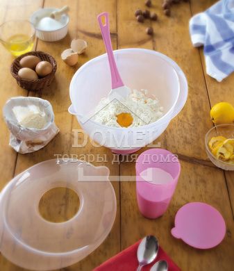 Контейнер для приготування тіста, 3л, 3 л, Харчовий пластик, Кругла