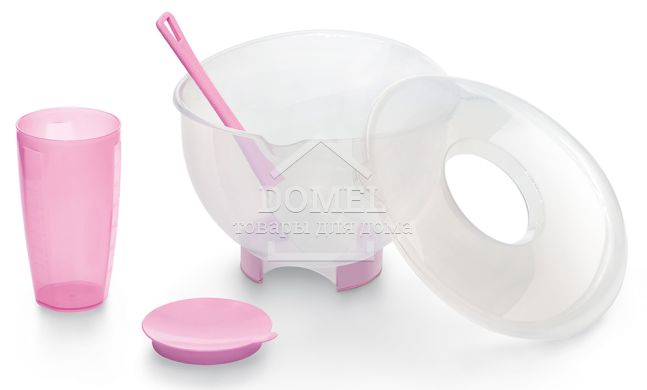 Контейнер для приготування тіста, 3л, 3 л, Харчовий пластик, Кругла