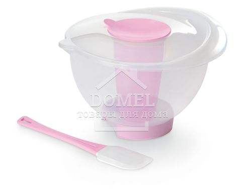 Контейнер для приготування тіста, 3л, 3 л, Харчовий пластик, Кругла