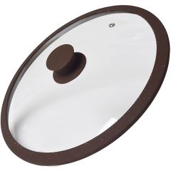 Кришка Fissman Arcades 28 см темно-коричнева 9970