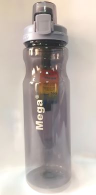 Пляшка спортивна пластикова Tritan 0,9 л (MT090LPBS,бузковий) , 0717040678037V