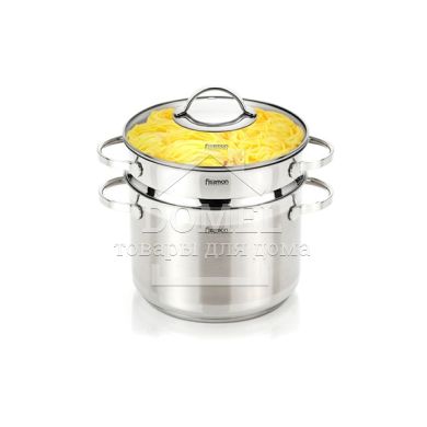 Кастрюля GABRIELA для варки макарон 20x14,5 см / 4,5 л с дуршлагом (нержавеющая сталь)