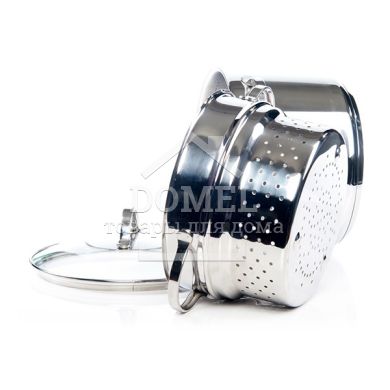 Кастрюля GABRIELA для варки макарон 20x14,5 см / 4,5 л с дуршлагом (нержавеющая сталь)