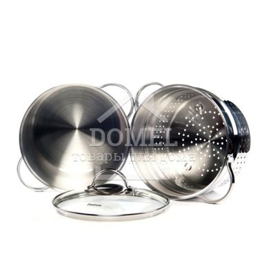 Кастрюля GABRIELA для варки макарон 20x14,5 см / 4,5 л с дуршлагом (нержавеющая сталь)
