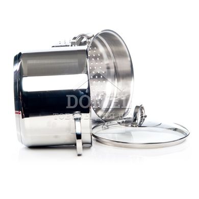 Кастрюля GABRIELA для варки макарон 20x14,5 см / 4,5 л с дуршлагом (нержавеющая сталь)