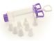 Кондитерський шприц з набором насадок 9 пр., колір ЛІЛОВИЙ (пластик)
