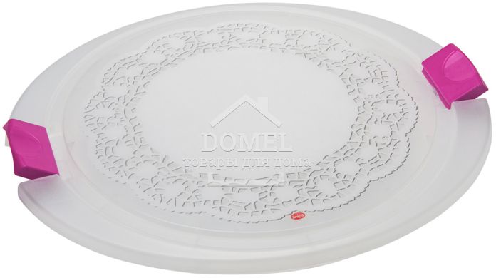 Контейнер для торту, 28 см, Для торта, Харчовий пластик, Пластик, 28 см, Кругла