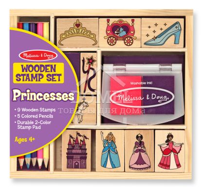 MD2418 Набір штампів "Принцеси", Для дівчаток, Від 4 років, Штампи
