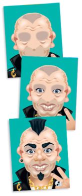 MD4237 Make-a-Face - Crazy Characters (Набор наклеек "Сказочные персонажи")