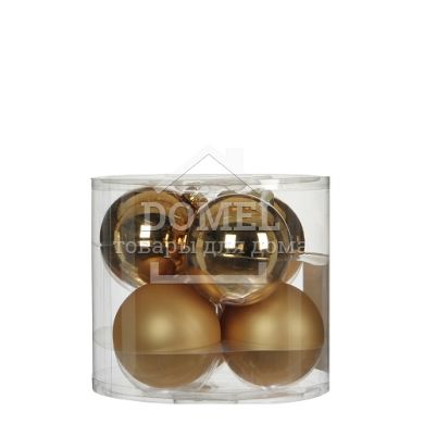 Елочные шарики "House of Seasons" комплект 6 шт., Шампань