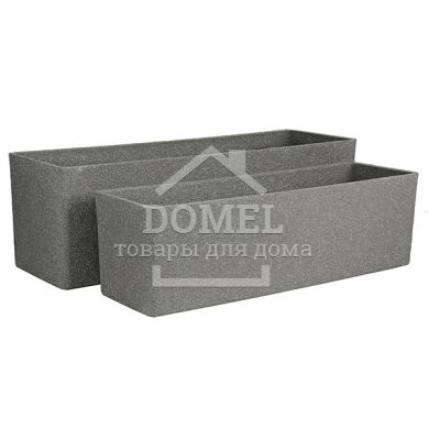 Горщик для рослин комплект з 2-х шт, світло-сірий, пластик, 8712799814677