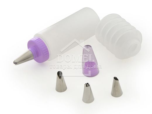 Кулінарний декоратор з насадками з двома пляшками 125 мл, 165 мл (пластик)