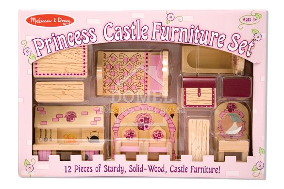 MD13570 Princess Castle Furniture Set (Набір меблів для замку принцеси), Для дівчаток, Від 3 років, Будиночки