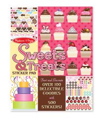 MD4239 Sweets & Treats Sticker Pad (Набір стікерів "Мої солодощі"), Для дівчаток, Від 4 років, Набори наклейок