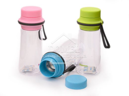 Пляшка для води 500 мл (пластик), зйомна кришечка, 6847