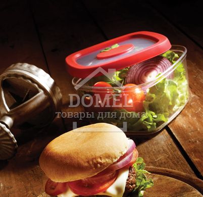 Контейнер для хранения, 1,0 л, 1 л, Контейнер для хранения, Пищевой пластик, Пластик, Квадратная