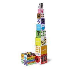 MD9042 Numbers, Shapes & Colors Nesting & Stacking Blocks (Набір блоків "Числа, форми і кольору", Для хлопчиків, Від 2 років, Конструктори навчальні