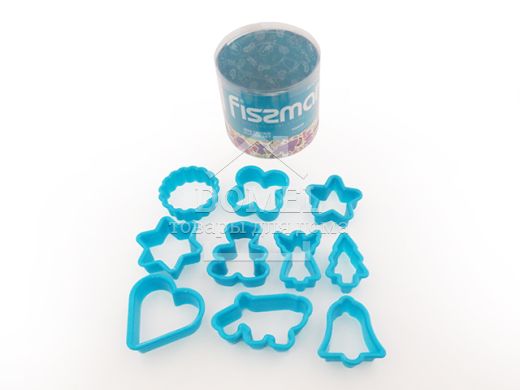 Набір з 10 міні-формочок для вирізання печива (пластик) (10 шт. у промо-кор.)