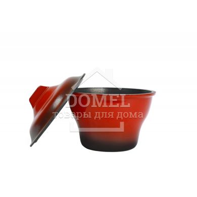 Горщик порційний з кришкою склоемаль 0,75л ЛП0,75к, 4820149872803