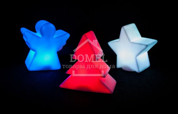 Комплект із 3-х декоративних фігурок "Ялинка/зірка/янгол"