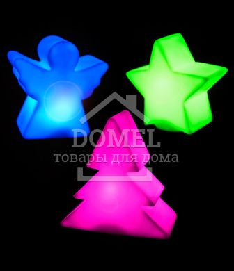 Комплект із 3-х декоративних фігурок "Ялинка/зірка/янгол"