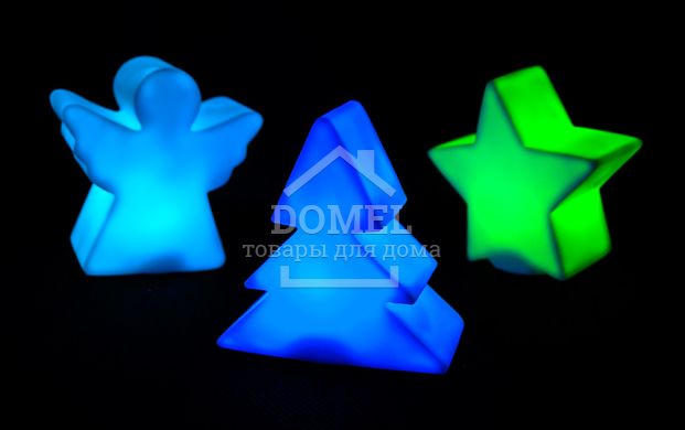 Комплект із 3-х декоративних фігурок "Ялинка/зірка/янгол"