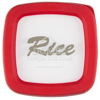 Контейнер для хранения, 1,5 л "Рис", 1500 мл, Контейнер для хранения, Пищевой пластик, Пластик, Квадратная