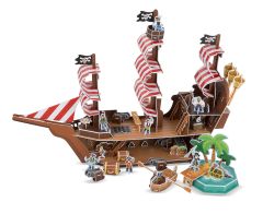 MD9045 Pirate Ship 3D Puzzle (3D пазли "Піратський корабель"), Від 6 років, 3D пазли