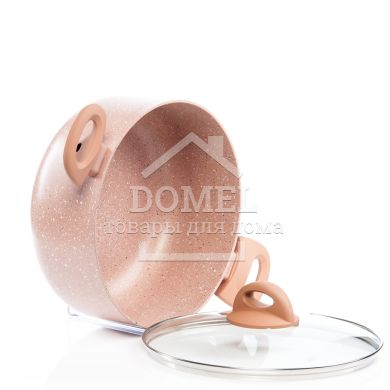 Набір посуду LATTE 6 пр. зі скляними кришками