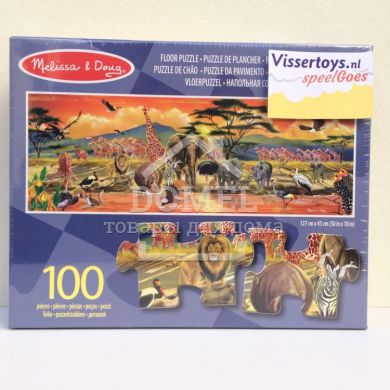 MD12873 Safari Floor Puzzle Floor (100 pc) ("Сафари" - напольный пазл, 100 эл.)