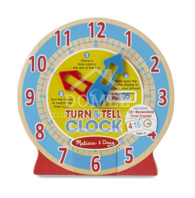 MD14284 Turn & Tell Clock (Деревянные умные часы)