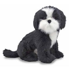MD4863 Shih Tzu Dog Giant Stuffed Animal (Ши-тцу, плюшева іграшка), Від 3 років, Середні 30-50 см