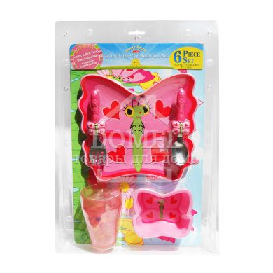 MD6576 Bella Butterfly Mealtime Set (Набір посуду "Метелик Белла"), Для дівчаток, Від 3 років, Іграшковий посуд