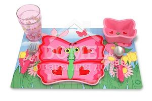 MD6576 Bella Butterfly Mealtime Set (Набір посуду "Метелик Белла"), Для дівчаток, Від 3 років, Іграшковий посуд