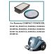 Набір фільтрів DOMPRO DP13074 для пилососів Rowenta, Tefal ZR780000, Rowenta, Tefal
