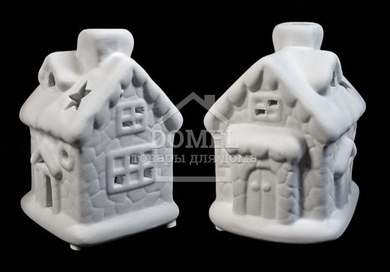 Комплект 3-х декоративных керамических фигурок "Домик", 6 * 5 * 9 см